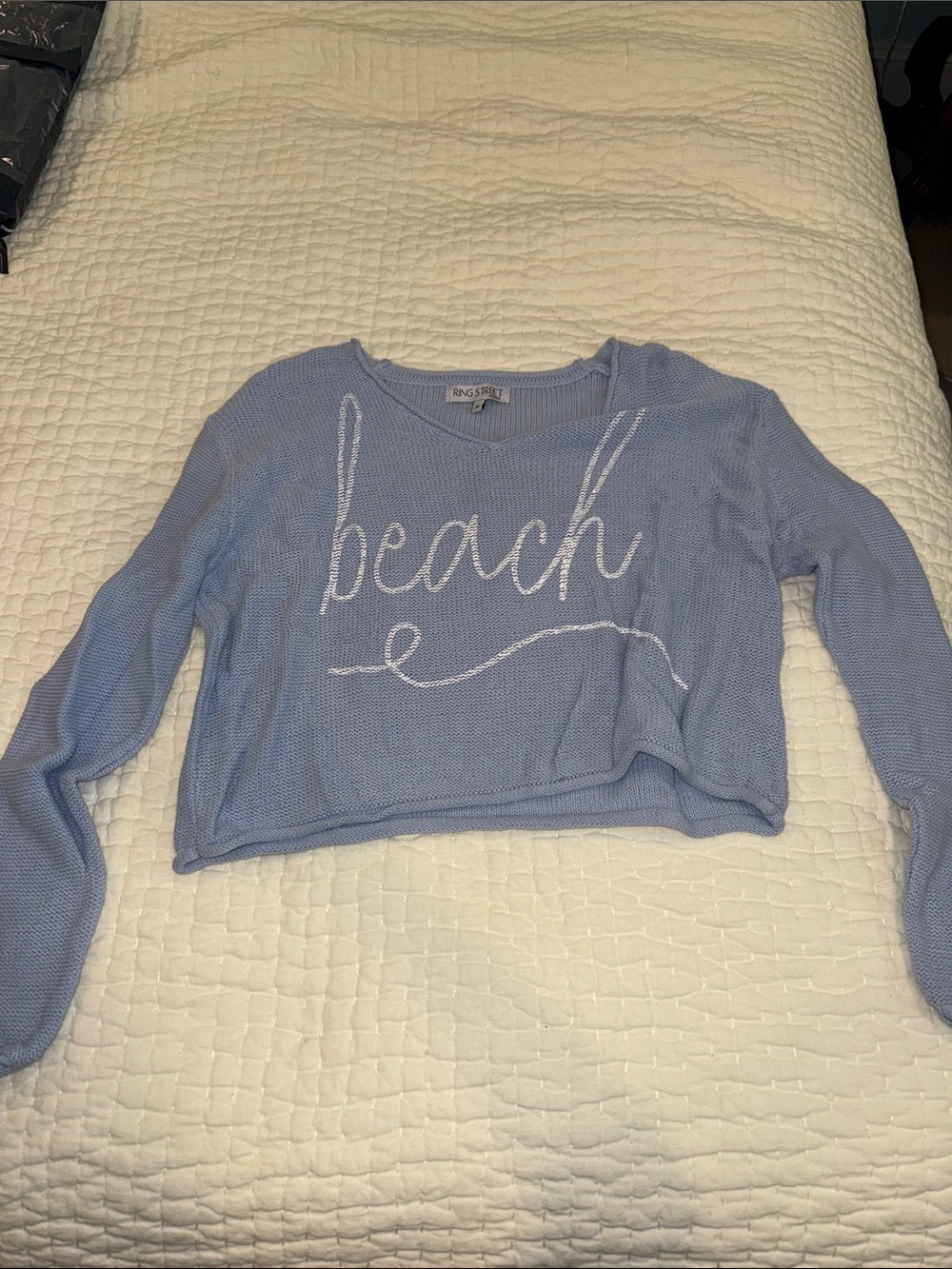 Knit beach coverup